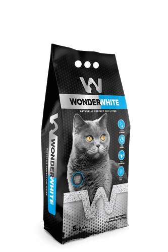 Arena Aglomerante Gato Wonder White 5kg Carbon Effect
