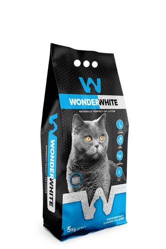 Arena Aglomerante Gato Wonder White 5kg Sin Aroma