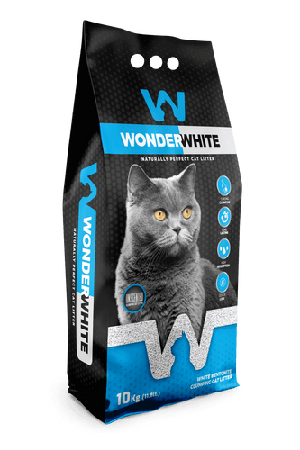 Arena Aglomerante Gato Wonder White 10kg Sin Aroma