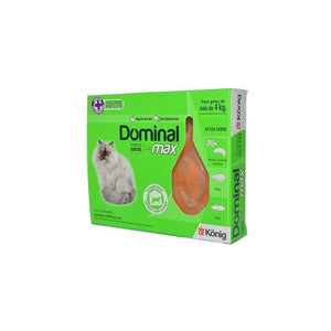 Pipeta Antipulgas Dominal Max Gatos Mas De 4kg