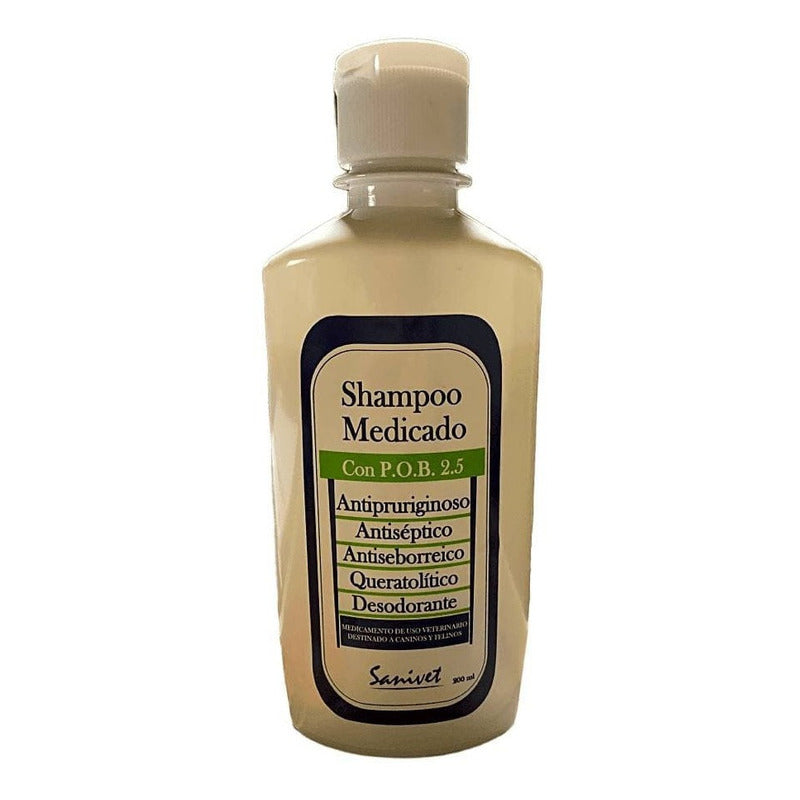 Shampoo Medicado Sanivet P O B 1000ml Antiseborreico