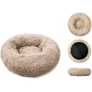 Cama Puff Plushy Para Perro Y Gato Antiestres 60cm