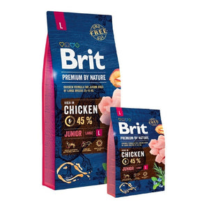 Brit Premium Cachorro Raza Grande 15kg Con Regalo(45% Pollo)