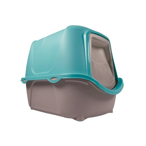 Baño para Gato Plast Pet Turquesa 55x39x39cm