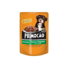 Cargar imagen en el visor de la galería, Pouch Perro Primocao Adulto Carne Y Veg. 100grs (caja X12