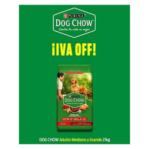 Dog Chow Adulto Mediano Grande 21k  ( I V A  O F F )
