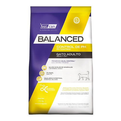 Vet Can Balanced Gato Control Ph 2 Kg Con Regalo