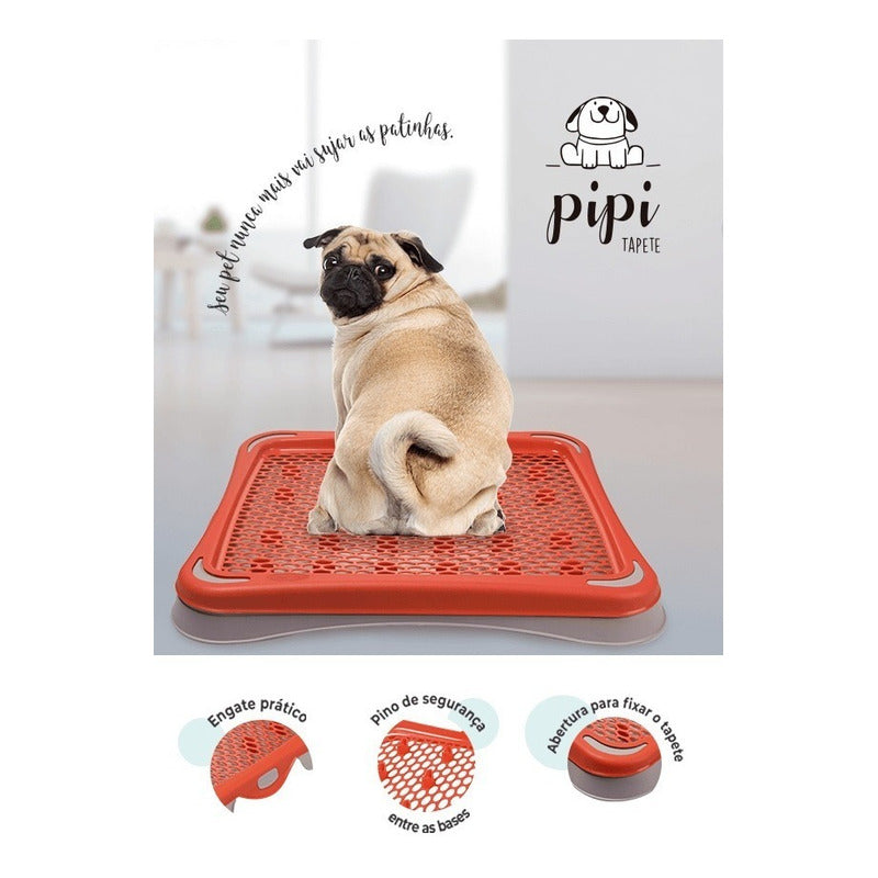Baño Sanitario Para Mascotas Plast Pet 55 X 48 X 5,7 Cm