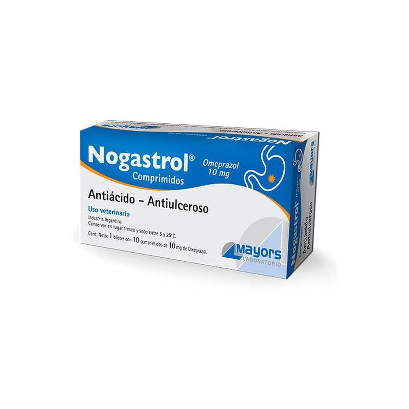 Nogastrol Antiacido - Antiulceroso Con Omeprazol (10 Comp.)