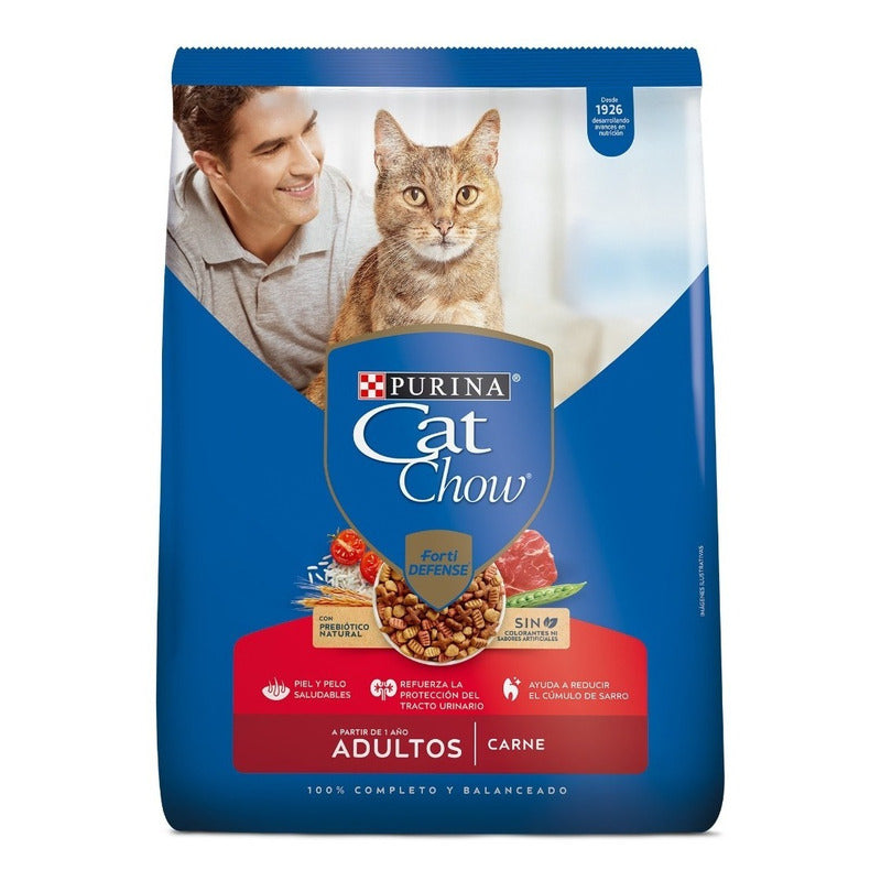 Cat Chow Gato Adulto Carne 15 Kg Con Regalo