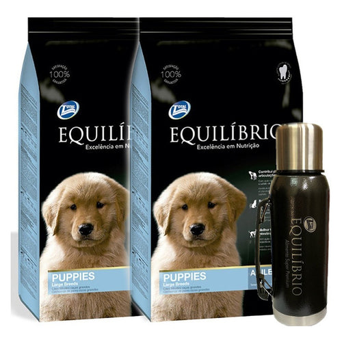 Equilibrio Cachorro Raza Grande 30k + Termo Metal Premium 1l