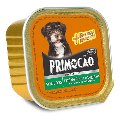 Pate Perro Primocao Adulto Carne Y Veg 300 Grs (caja X6)