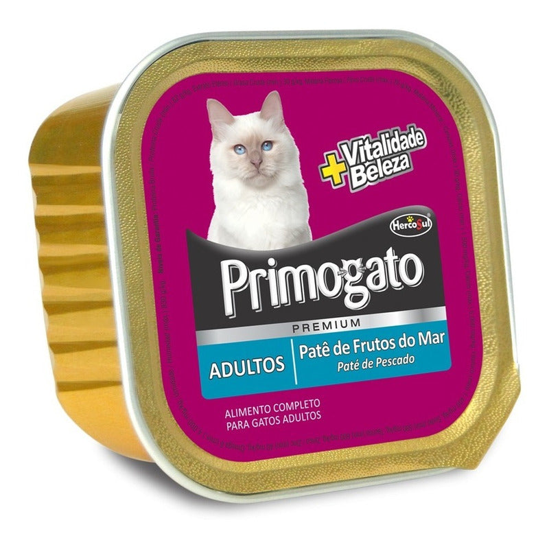 Pate Gato Primogato Adulto Frutos De Mar 150 Grs (caja X12)