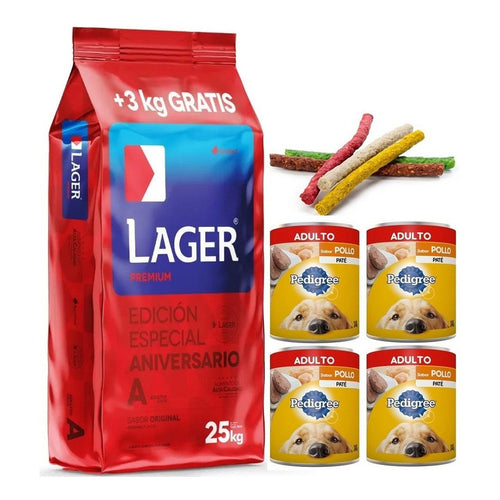 Lager Adulto 29k Con 4pate 280g Y Snacks