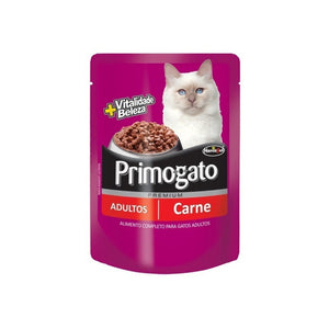 Pouch Gato Primogato Adulto Carne 85 Grs (caja X12)