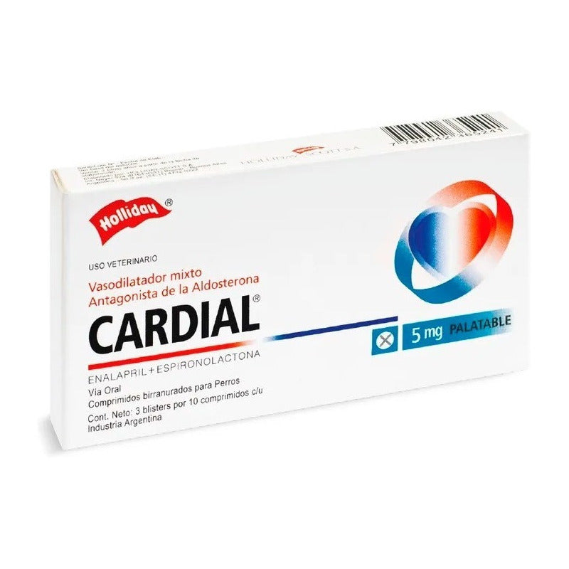 Cardial 5 Mg 30 Comprimidos Holliday