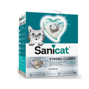 Arena Aglomerante Sanicat Strong Clump 14kg Sin Perfume