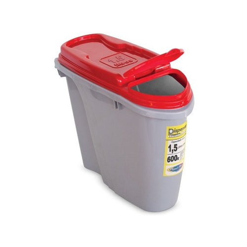 Dispensador De Alimento Contenedor Plast Pet Home 1.5l