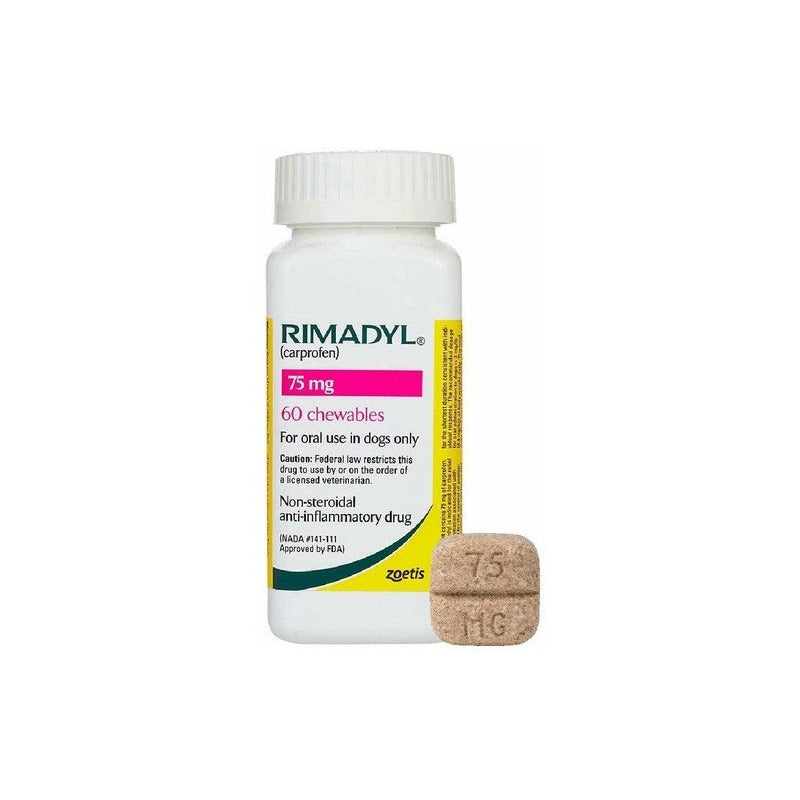 Rimadyl 75mg Antinflamatorio No Esteroideo 60 Comprimidos