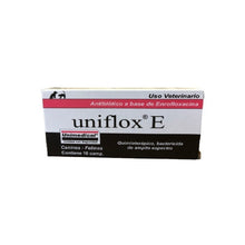 Cargar imagen en el visor de la galería, Uniflox E  Antibiótico Enrofloxacina Unimedical 10 Comp