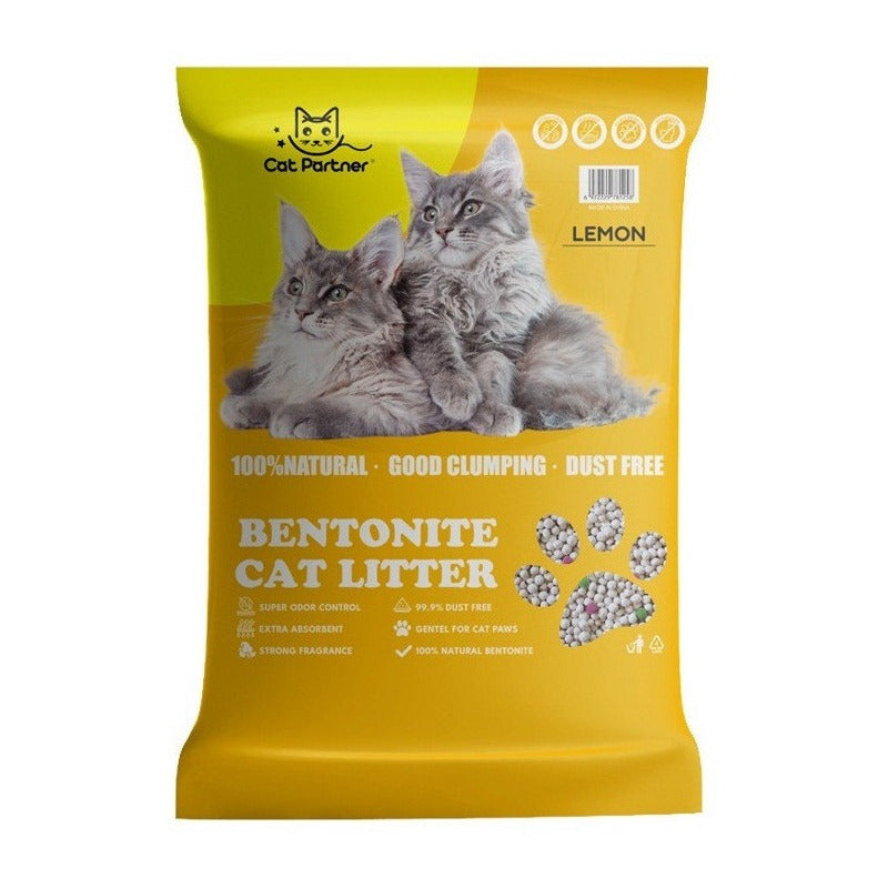 Arena Aglomerante Gato Cat Partner 8kg Limon Con Regalo