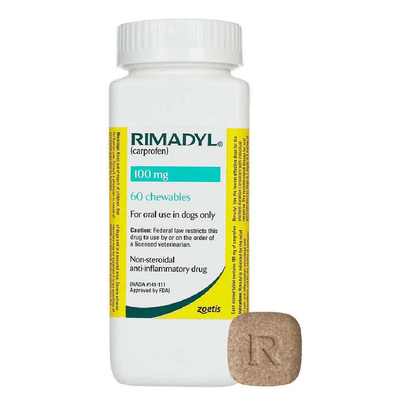 Rimadyl 100mg Antinflamatorio No Esteroideo 60 Comprimidos