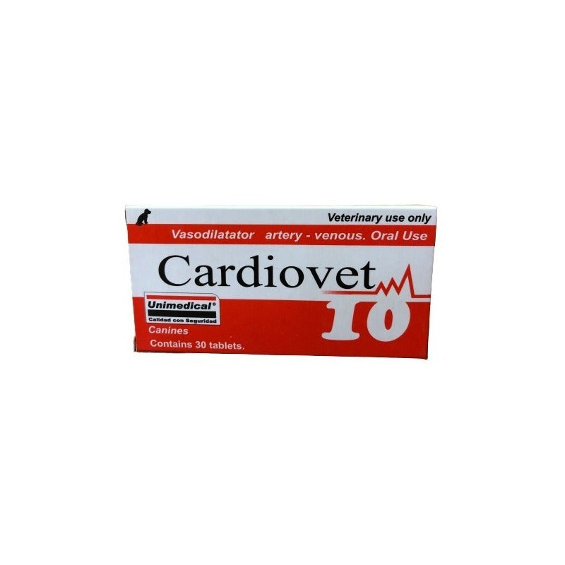 Cardiovet 10 Unimedical 30 Comprimidos