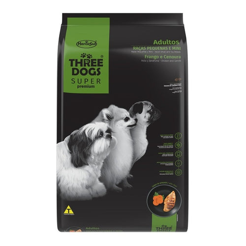 Three Dogs Super Premium Adulto Mini 15+2 Kg Con Regalo