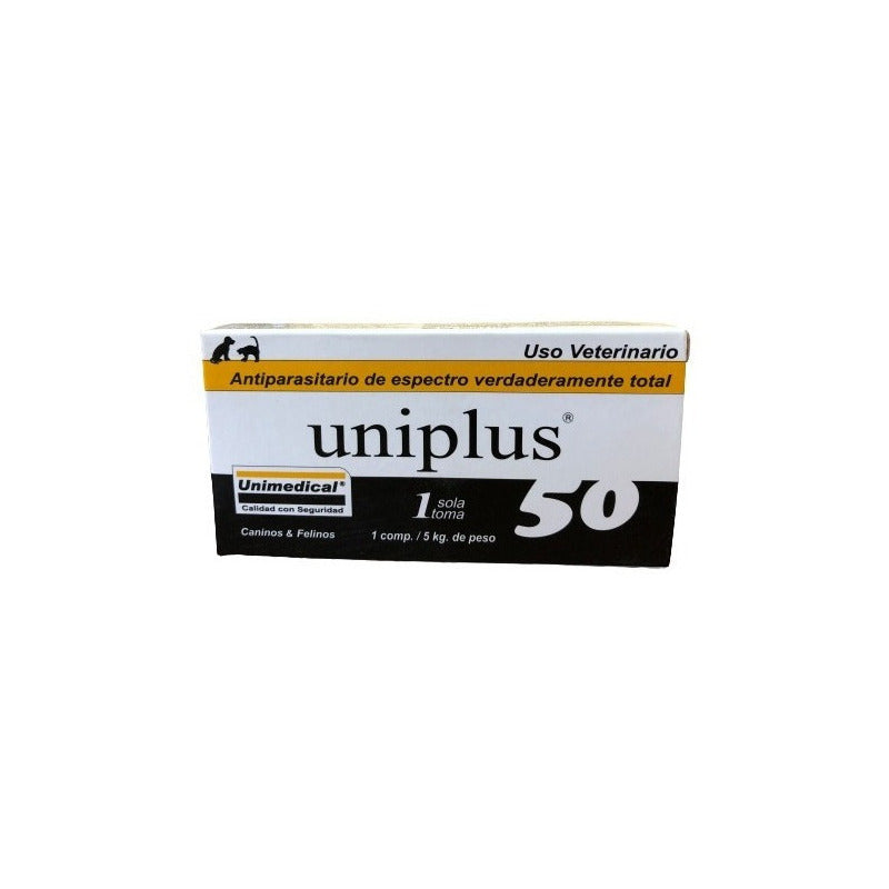 Uniplus 50 Antiparasitario Unimedical 10 Comprimidos