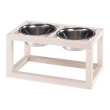 Cargar imagen en el visor de la galería, Comedero Doble Ferplast Desco Wood 3.6 Lts.