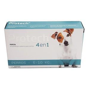 Pipeta Antipulgas Protech Perro 5 A 10 Kg.