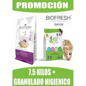 Biofresh Super Premium Gato Adulto 7.5 Kg + Con Obsequios