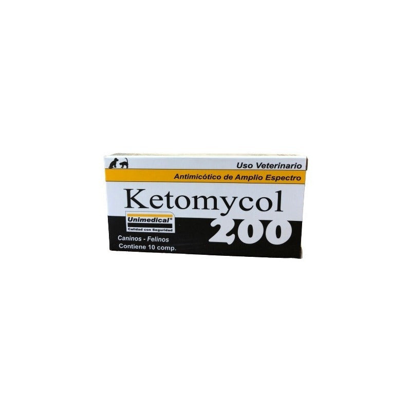 Ketomycol 200 Antimicótico Unimedical 10 Comprimidos