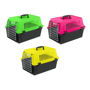 Jaula Transportadora Atlas 10 Perros y Gatos 6kg Neon Colors