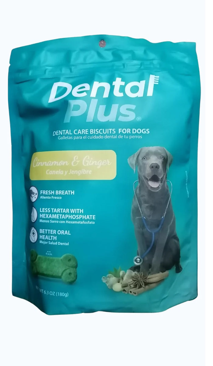 Human Grade Dental Plus Galletas Cuidado Oral 180g Canela y Jengibre