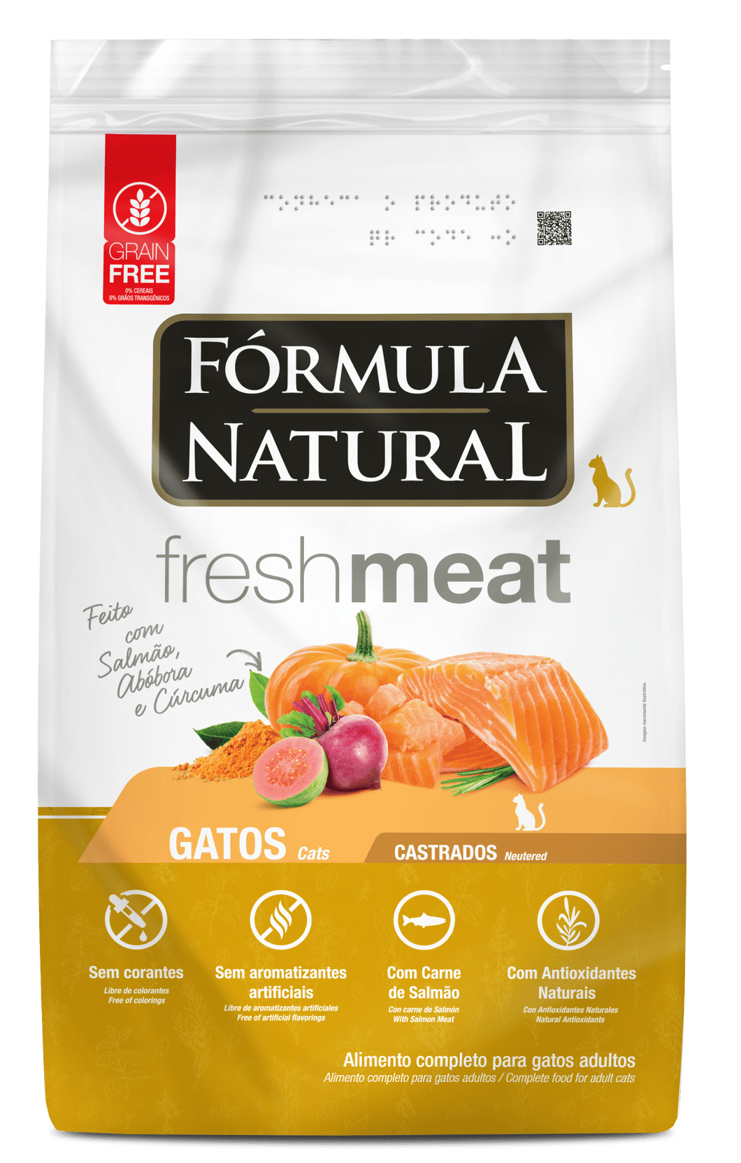 Formula Natural Fresh Meat Gato Castrado Salmon 1Kg con Regalo