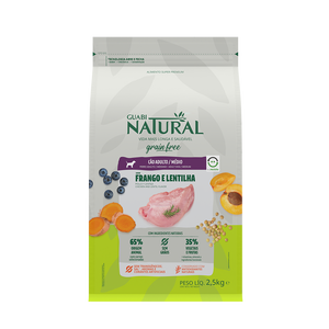 Guabi Natural Grain Free Adulto Raza Mediana Pollo y Lenteja 12Kg Con Regalo