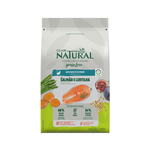 Guabi Natural Grain Free Gato Castrado Salmon y Lenteja 1.5Kg Con Regalo