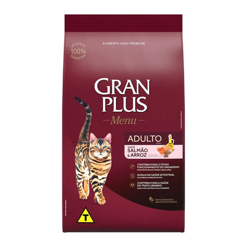 Gran Plus High Premium Gato Adulto Salmon y Arroz 1Kg Con Regalo