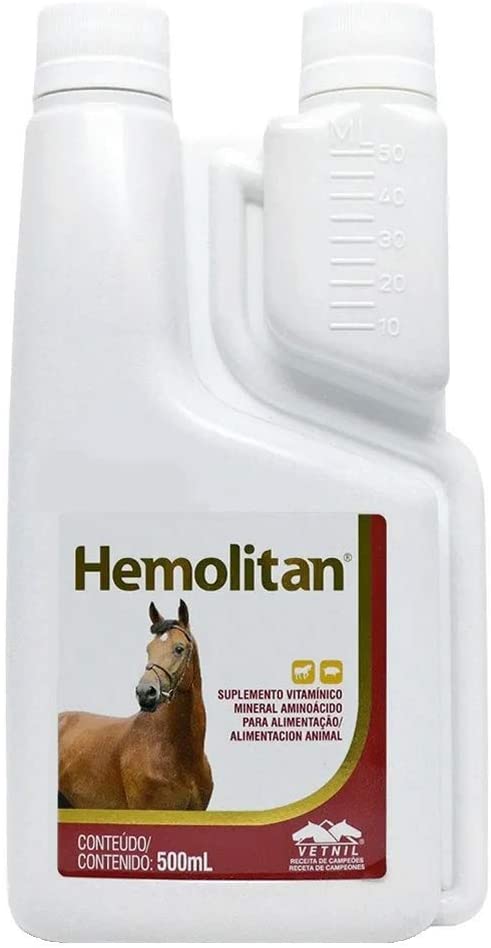 Hemolitan Suplemento Vitamínico Mineral 500ml Vetnil
