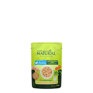 Guabi Natural Pouch Perro Adulto Pollo, Cereales y Vegetales 100g