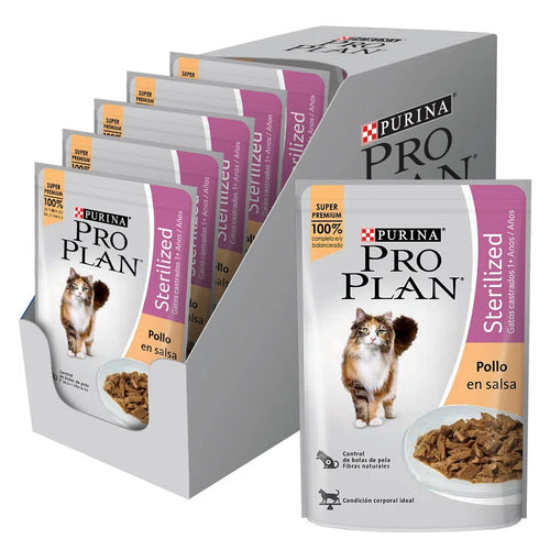 Pouch Pro Plan Gato Castrado 85g Pollo En Salsa (caja 15un)