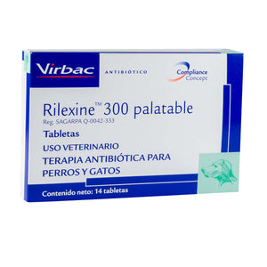Rilexine 300 Palatable (Antibiótico Perros y Gatos)