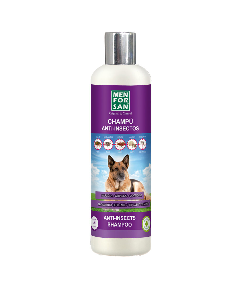 Shampoo Para Mascotas Men For San Anti Insectos 300ml