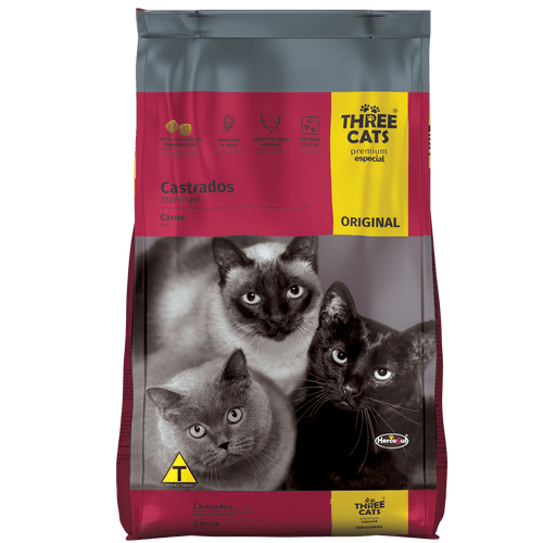 Three Cats Original Castrados 10kg + Aglomerante 4kg