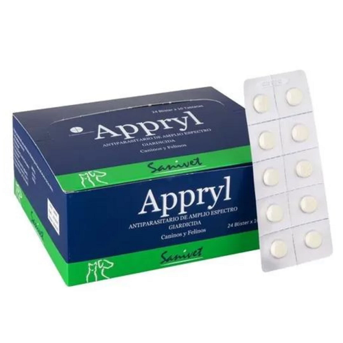 Pastilla Desparasitante Perro Y Gato Appryl (Caja 240 pastillas)