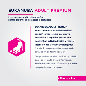 Eukanuba Premium Adulto Performance 15kg Con Regalo