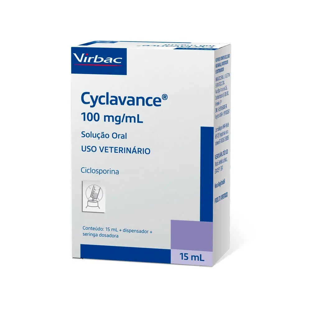 Cyclavance Virbac 100mg/ml Frasco 15ml