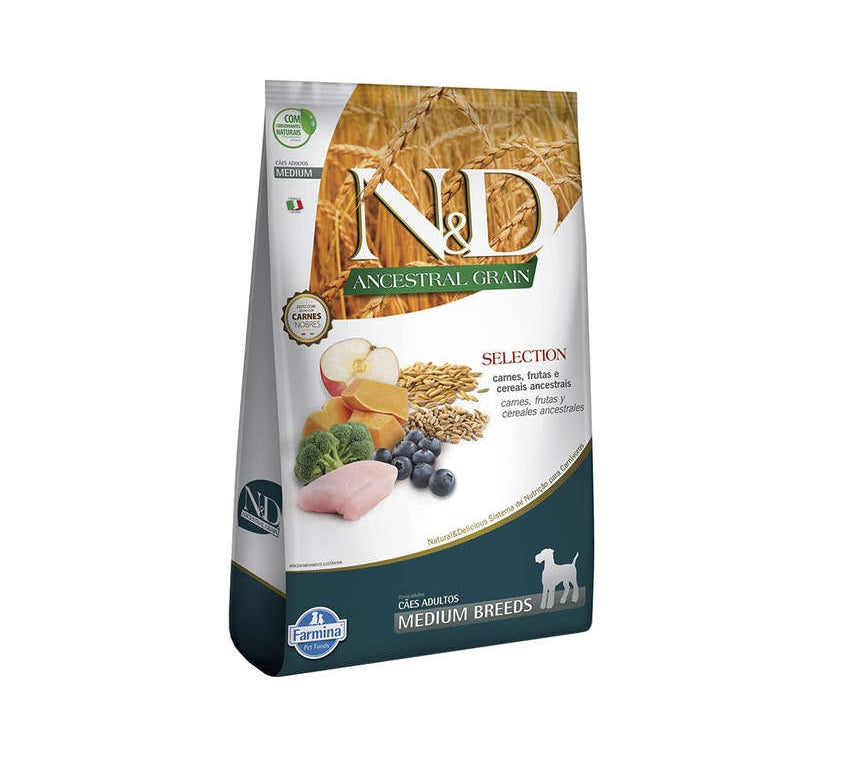 Farmina N & D Ancestral Grain Selection Adulto Mediano 15kg Con Regalo