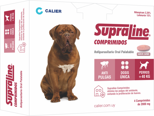 Pastilla Antipulgas Supraline Perros 40 A 60 Kg ( 3 Meses)